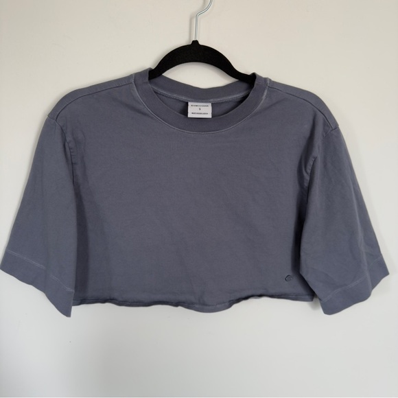 ☁️ Gymshark Cropped Tee in Slate Blue – Size S - Picture 10 of 10